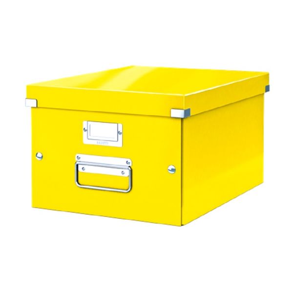 Короб архивный Leitz Click & Store 60440016 картон желтый