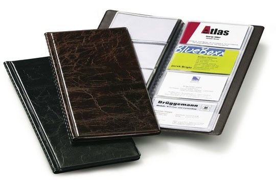Визитница Durable Visifix 2380-01 253х115мм (96 визиток) ПВХ черный